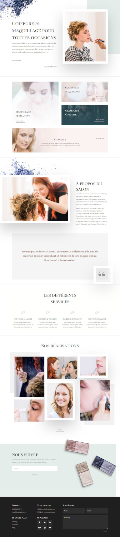 site coiffeur visagiste par totum orbem creation de site internet