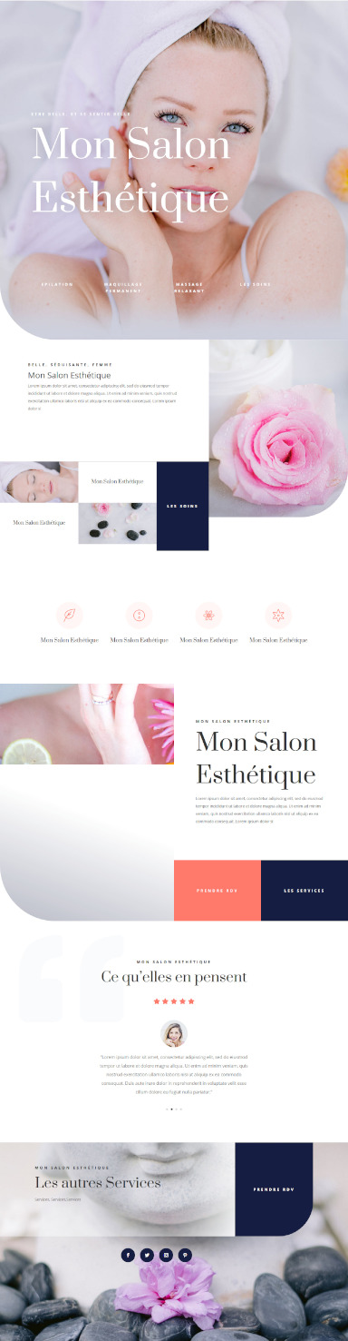 site de salon esthetique par totum orbem creation de site internet