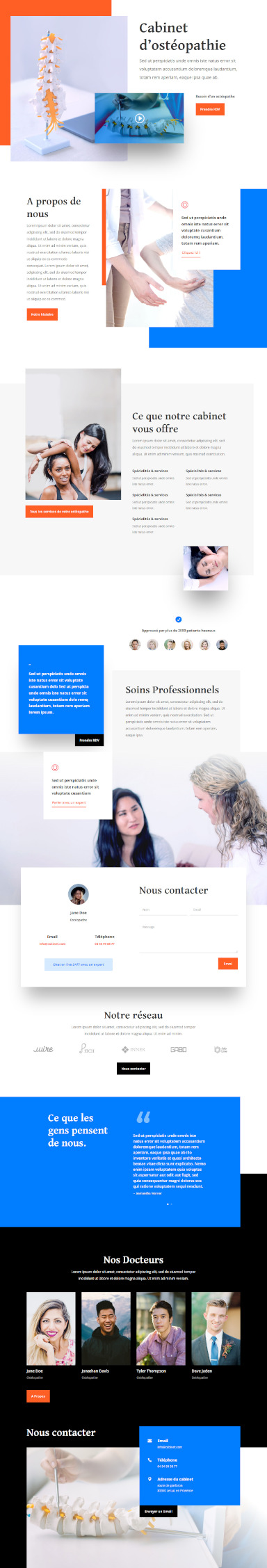 site de cabinet osteopathe par totum orbem creation de site internet